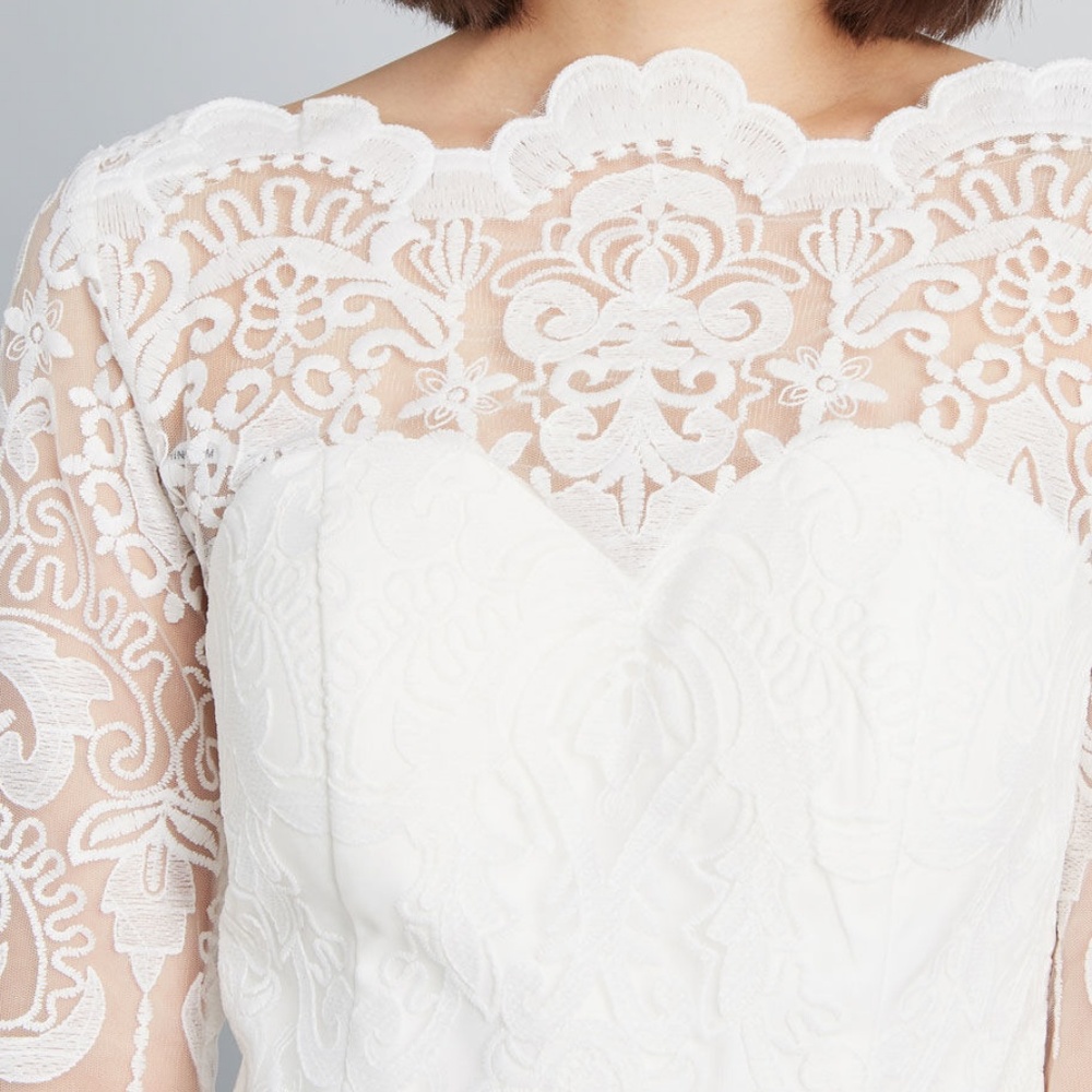 NWT Modcloth White Lace Maxi Gown Super RARE - Picture 3 of 8